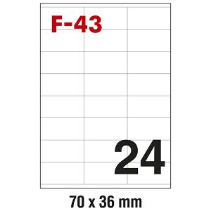 Etikete ILK  70x36mm pk100L Fornax F-43