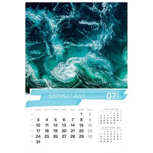 Kalendar "Igre prirode 2025" 13 listova, spirala