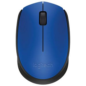 Miš usb 3tipke optički bežični M171 Logitech plavo/crni blister