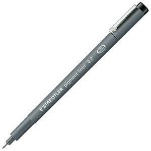 Flomaster za tehničko crtanje 0,2mm pigment liner Staedtler 308 02-9 crni 