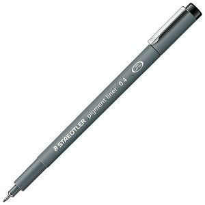 Flomaster za tehničko crtanje 0,4mm pigment liner Staedtler 308 04-9 crni 