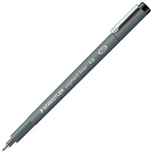 Flomaster za tehničko crtanje 0,6 mm pigment liner Staedtler 308 06-9 crni