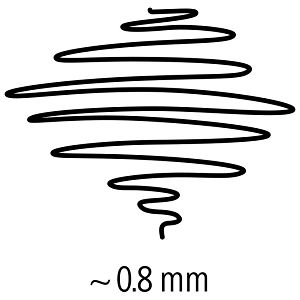 Flomaster za tehničko crtanje 0,8 mm pigment liner Staedtler 308 08-9 crni