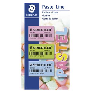 Gumica Pastel Line pk3 Staedtler 52635PBK3 blister!!