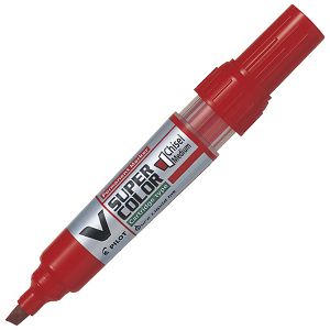 Marker permanentni 1,4-4,8mm klinasti vrh V Super Color Begreen Pilot SCA-VSC-MC-BG crveni 