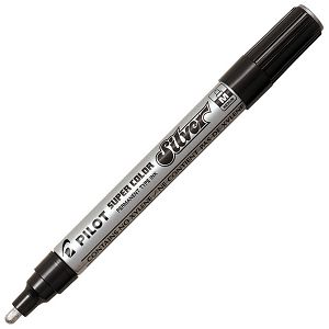 Marker permanentni 2 mm okrugli vrh Super Color Pilot SC-S-M srebrni
