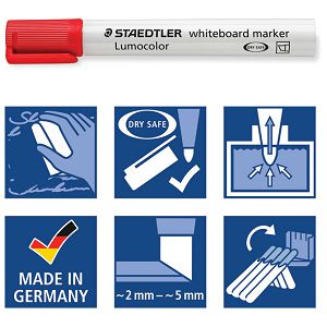Marker za bijelu ploču 2-5 mm reciklirani Lumocolor Staedtler 351 B-9 crni