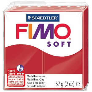 Masa za modeliranje   57g Fimo Soft Staedtler 8020-2P crvena