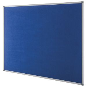 Ploča pluto/tkanina  90x60 cm jednostrana aluminijski okvir Nobo 1900915 plava