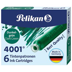 Tinta za nalivpero patrone pk6 4001 Pelikan 300087 tamno zelena