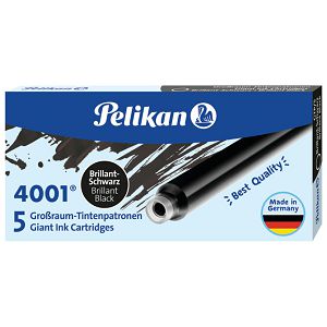 Tinta za nalivpero patrone duge pk5 4001 Pelikan 310615 crna
