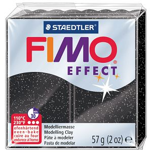 Masa za modeliranje   57g Fimo Effect Staedtler 8020-903 glitter crna