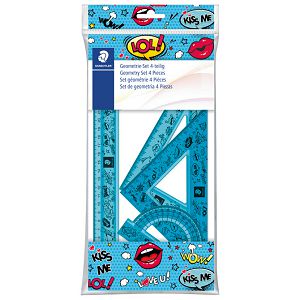 Geometrijski set 1/4 Comic Staedtler 569PB4CO1S sortirano blister!!