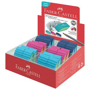 Gumica plastična Trend Faber-Castell 183049 sortirano