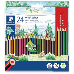 Boje drvene  24boje (20+4 boje gratis) Noris colour Staedtler 185 C24P blister