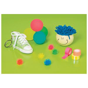 Loptica gumena fi-4 cm Glow in the dark Brunnen 10-36683 02 sortirano