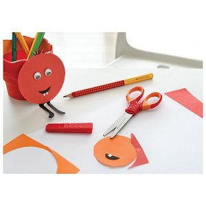 Škare školske 13 cm oble sa zaštitom Grip Faber-Castell 1815 sortirano blister