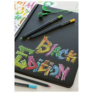 Boje drvene  24boje trokutaste Black Edition Faber-Castell 116424 blister