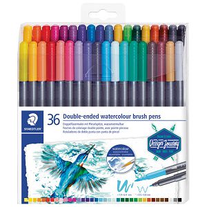 Flomaster 36boja obostrani akvarel Design Journey Staedtler 3001 TB36 blister