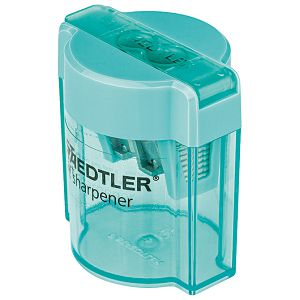 Šiljilo metalno s pvc kutijom 2rupe Design Journey Staedtler 513 001CBK tirkizno blister!!