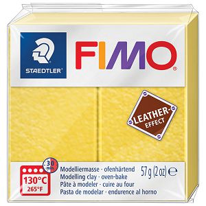Masa za modeliranje   57g Fimo Effect Leather-effect Staedtler 8010-109 zlatno žuta!!