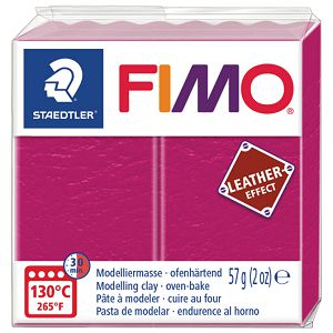 Masa za modeliranje   57g Fimo Effect Leather-effect Staedtler 8010-229 fuksija 