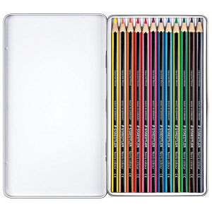 Boje drvene  12boja metalna kutija Noris colour Staedtler 185 M12!!