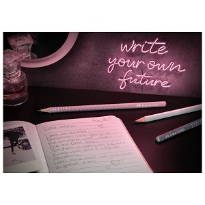 Olovka grafitna B Sparkle Faber-Castell 118234 svijetloroza