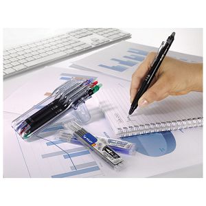 Roler gel 0,5 mm Frixion point clicker piši-briši Pilot BLRT-FRP5-R crveni