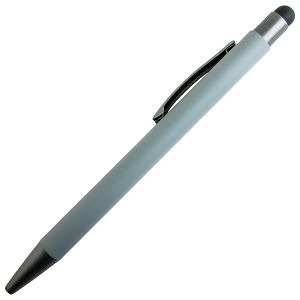 Olovka kemijska metalna gumirana+touch pen YFA 2665C Bergen sivo/antracit