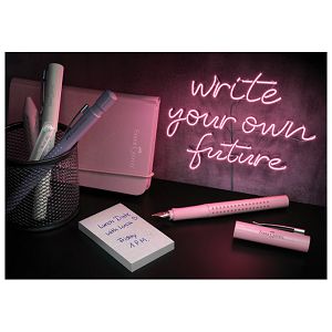 Notes 14,5x21 cm karo 96L 100g s gumicom Faber-Castell 100 278 26 rozi