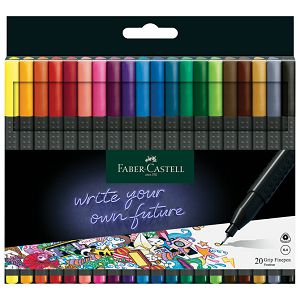 Flomaster fineliner 0,4mm Grip 20boja Faber-Castell 151620 sortirano blister