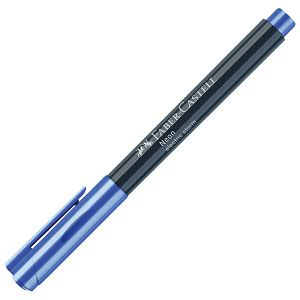 Marker permanentni 1-2 mm Neon Faber-Castell 160851 plavi!!