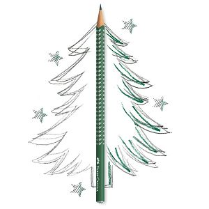 Olovka grafitna B Sparkle Faber-Castell 118239 tamnozelena