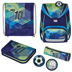 Torba školska anatomska 4/1 Ultralight Plus Green Goal Herlitz 50037711