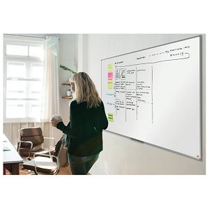 Ploča magnetna 180x 90 cm aluminijski okvir Essence Steel Nobo 1915450 bijela