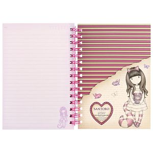 Blok kolegij 15,2x20,7cm crte Cheshire Cat Gorjuss 1144GJ01!!