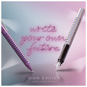 Garnitura olovka kemijska+nalivpero Grip 2011 Glam u met.kut Faber Castell 201534 bis.ljubičasta 