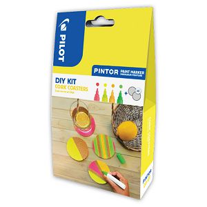 Set 4 markera i pluto podmetači za čaše DIY KIT Pintor Pilot blister