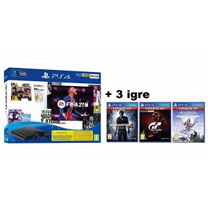 PlayStation 4 500GB + FIFA 21 + dod 3 igre