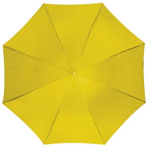Kišobran automatik s drvenom drškom žuti