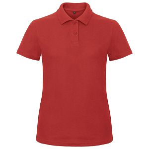 Majica kratki rukavi polo B&C ID.001/women 180g crvena S