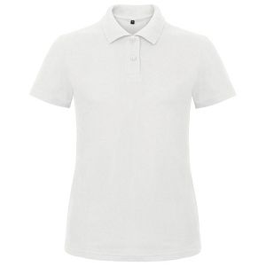 Majica kratki rukavi polo B&C ID.001/women 180g bijela XL