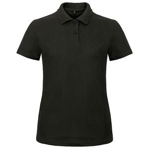 Majica kratki rukavi polo B&C ID.001/women 180g crna 2XL