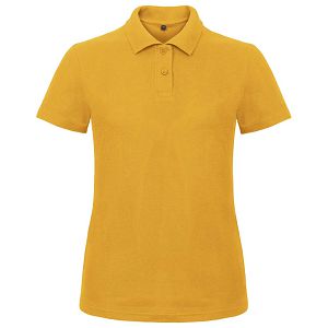 Majica kratki rukavi polo B&C ID.001/women 180g zlatno žuta M