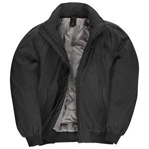 Jakna zip muška B&C Crew Bomber crna 3XL