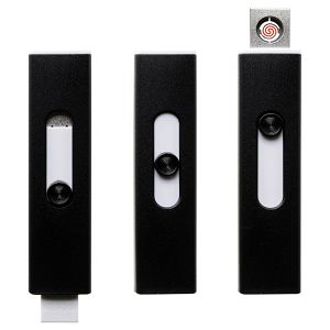 Upaljač elektronski Atomic USB crni