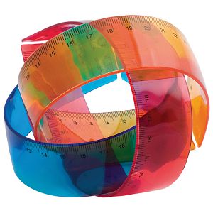 Ravnalo pvc 30 cm fleksibilno plavo!!