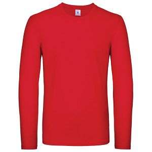 Majica dugi rukavi B&C #E150 LSL crvena L