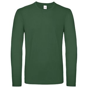 Majica dugi rukavi B&C #E150 LSL tamno zelena 2XL